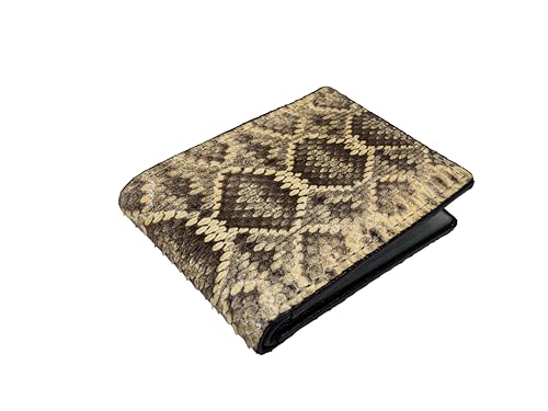 Generic Genuine Eastern Diamondback Rattlesnake Skin Wallet: Bifold, Snakeskin, 598-W196RE