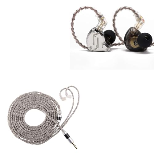 KZ ZS10 Pro IEM réduction de bruit passive et câble argent 2m