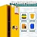 60 Gallon Flammable Safety Cabinet, 65“H × 18”D × 23