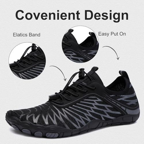 Barefoot Water Shoes for Women Men,Quick Dry Pro Barefoot Shoes with Wide Toe Box Healthy, Unisex Non-Slip Athletic Outdoor Hiking Footwear2