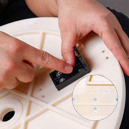 Braçadeira de mesa giratória de cerâmica ajustável, roda de escultura de mesa giratória de reparo de