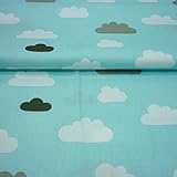 Rosa Stoff, hell blau Stoff Einem Stück 50 cm * 160 cm Wolken Regentropfen Baumwolle Stoff Meter für Home Textil Baby Quilts Kissen nähen Stoff Material telas zu Patchwork rose