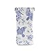 susiyo Vintage Bird Floral Chinoiserie Style Glasses Case Portable Microfiber PU Leather Soft Sunglasses Bag Eyeglasses Pouch Holder Squeeze Top for Women Men