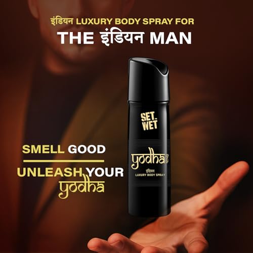 Image of Set Wet Yodha Indian Luxury Body Spray I Long Lasting Body Spray for Men I Manly & Luxury Fragrance for Men, 150ml