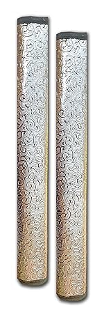Multipurpose 14" Fridge Handle Cover, Washable Refrigerator Fridge Handle Cover Cases Used for All Brands Single Double Door Safe and Shock Proof with Dirt Free (Silver 1 Pair)