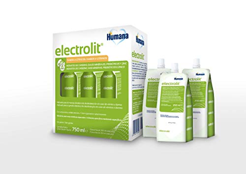 En Oferta Humana Electrolit, Solución De Rehidratación Oral Para Niños Y Adultos Con Sales Minerales, Fibras Prebióticas Y Zinc Para Rehidratación, 3 Pouches De 250Ml