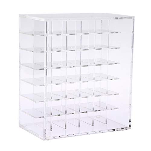 KBOLAE Soporte para pintalabios de 42 espacios, organizador de cosméticos y maquillaje