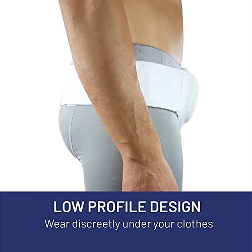 Faja para Hernia Ajustable para Hombre y Mujer Blanca miniatura 3