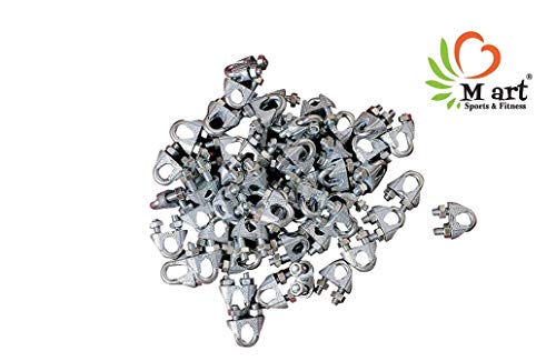 Image of M ART Stainless Steel Gym Machine Wire U Lock Pack of 12