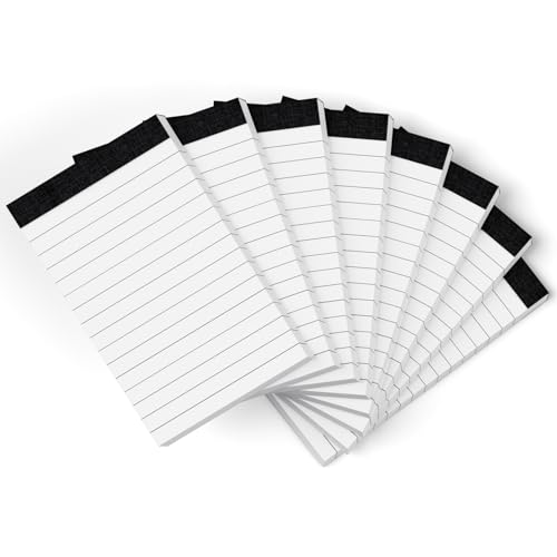Aidunmis - 8 Pack Small Notepads Refills Notepad Replacement Refills Memo Pads 3 x 5 in Lined Writing Note Pads with 30 Sheets Paper in Each Pad Mini Pocket Notebook Refills for Taking Notes White Writing Pads
