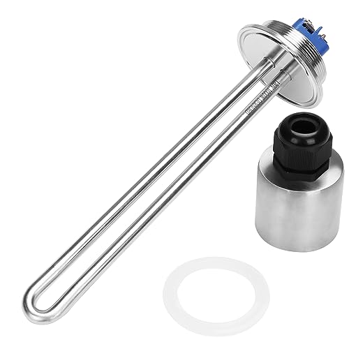 DERNORD 2 Inch (OD64mm) Tri-clamp Heating Element 120V 1000W Immersion Water Heater High Watt Density