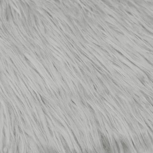 Uxcell Shaggy Cushions Pack of 2 Faux Fluffy Throw Pillow Covers for Sofa Bedroom Sofa Home Decor Light Grey 45 x 45 cm - Image 3