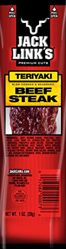 Jack Link's Premium Cuts Beef Steak, Teriyaki, 1-Ounce (Pack of 12)