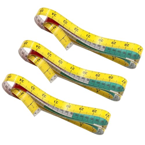 Set de 3 cintas métricas flexibles de 150 cm OSALADI