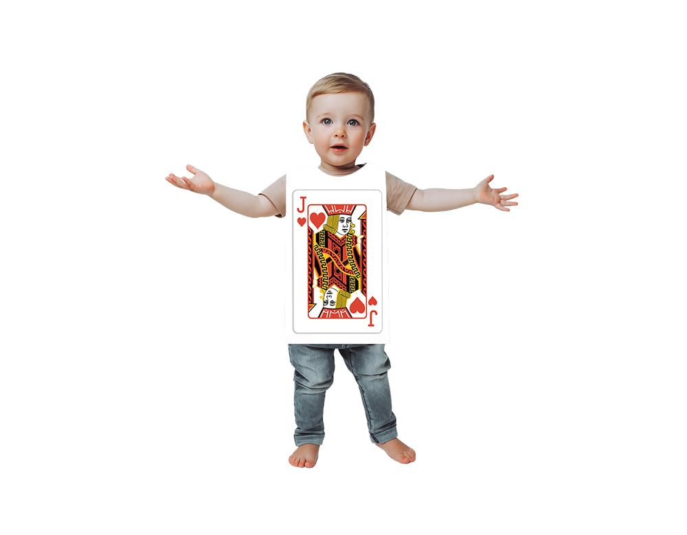 TABARDO! Playing Card Costume for Kids and Toddlers, Fancy Dress Outfit (Medium, J Of Hearts) โ image 1