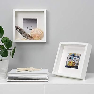 IKEA Sannahed IKEA Picture Frame Inner Dimensions 25 x 25 x 4 cm External Dimensions 27 x 27 cm Object Frame with Mount White