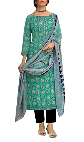 Il fondo è tessuto di cotone e il dupatta è materiale chiffon in combinazione stampata abbinata. .
