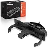 A-Premium Cup Holder Compatible with BMW E34 Series 540i 1995, E39 Series 525i 2001-2003, 528i 1997-2000, 530i 2001-2003, 540i 1997-2003, M5 2000-2003, Rear, Black