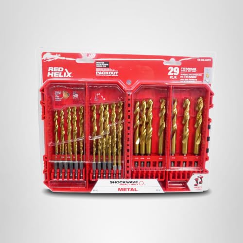 Milwaukee Electric - Shockwave Impact Duty. RED Helix. Titanium Drill B