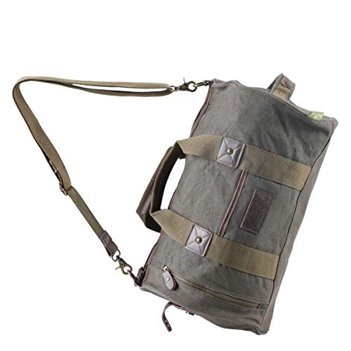 Classical Vintage Oxford Sports Bag with Coating Hardware Accessories Soft Duffels Travel Bag (L)