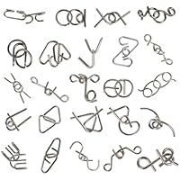 Set de Rompecabezas de Metal 24 Piezas, Juegos de ingenio para