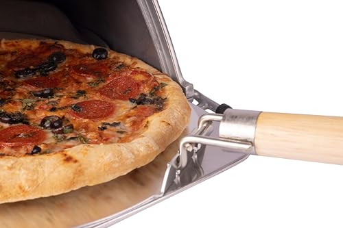 Cookinglife Pizzaofen Fernus & Friends - für Herd - reines poliertes Aluminium - für ø 26 cm Pizzen