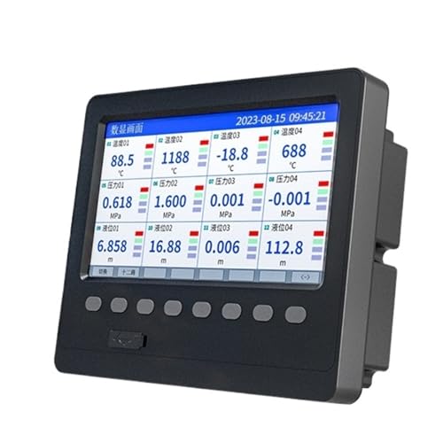 Multi-Channel paperless Recorder Industrial-Grade Current, Pressure, Voltage, and Temperature Inspection Instrument 1/4/6/8/32 Channels(7 inches 12 Channel)