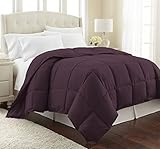 Vilano Springs Premium Quality Over-Sized All-Season Down-Alternative Comforter, Purple, King / California King
