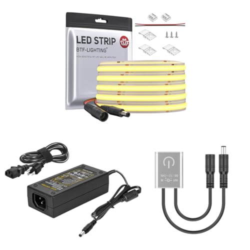 Tira LED COB 8W/m 10m Blanco Cálido 2700K DC24V miniatura 1