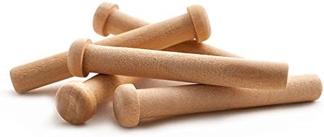 Wooden Axle Pegs for 3/8" Hole, 2-9/16" Wood Toy Wheel Pegs - 25 Pack image 5