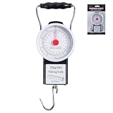 Goture Hanging Scale with 39' Built-in Tape Measure, 50lb/22kg Fishing Scale, Battery-Free Mechanical Spring Scale for Weighing & Measuring Fish, Waterproof Fishing Gear for Saltwater and Freshwater