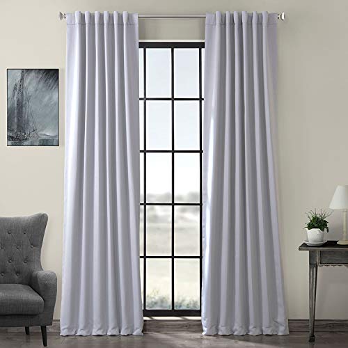 HPD Half Price Drapes Room Darkening Curtains 84 Inches Long for Bedroom & Living Room (1 Panel), 50 X 84, Fog Grey