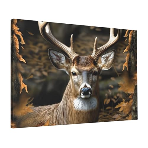 Impression sur toile cerf camouflage poster mural de salon