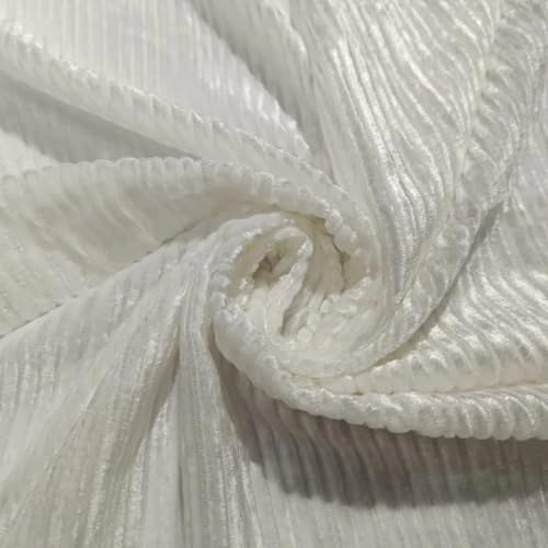 Velours dévoré tissu rayé DYEABE au mètre de 111,8 cm pour couture sur mesure