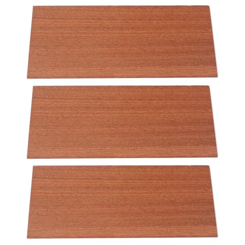 GOOHOCHY 3pcs Rosewood Guitar Head Veneer Guitar Sheet Parts Headstock Plate Soundboard for Making