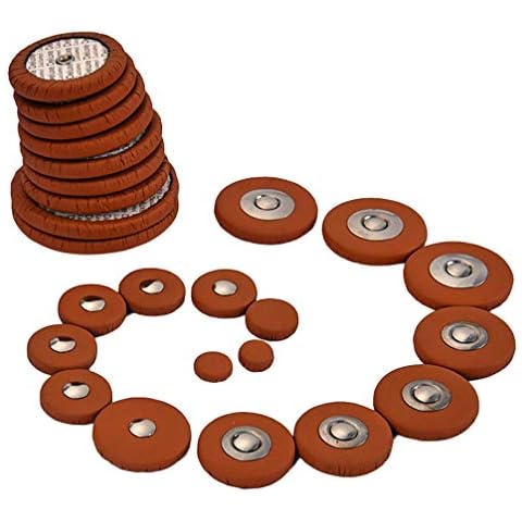 Artibetter 25 Pcs Tampons de Saxophone Sax Pads en Cuir Remplacement Accessoires de Saxophone pour Saxophone Ténor Saxophone Sax Alto Cover