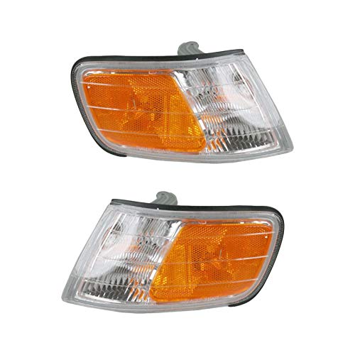 Driver & Passenger Side Corner Light Set Compatible with 1994-1997 Honda Accord HO2550109 HO2551109