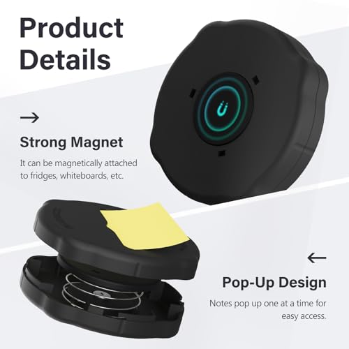 Distributeur de notes magnétiques robuste SMART&COOL noir au design minimaliste - 5