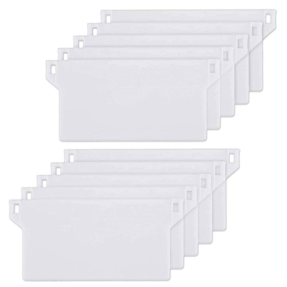 Alittlecuteshop White Vertical Blind Bottom Weights Spares Weight Replacement Vertical Blind Weights - Replacement Bottom Slats Spares For 127Mm Slats 10Pcs 14X12.5x5cm