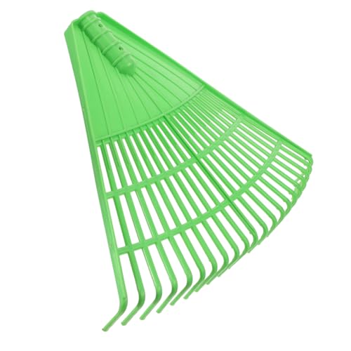 VICASKY Rastrello Da Giardino in Plastica Per Foglie Pesanti 21 Denti, Utensile Manuale Per Diserbo e Raccolta Foglie, Per Prato e Arbusti, Resistente e Facile Da Installare, Uso Outdoor Giardinaggio