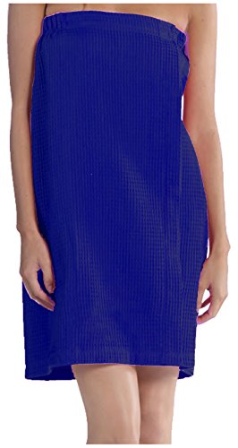 Image of BY LORA Womens Lightweight Waffle Spa Wrap Towel, Quick-Dry Body, Multi Colors