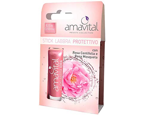 AMAVITAL STICK LABBRA PROTETTIVA IALURONICO E ROSA BURROCACAO