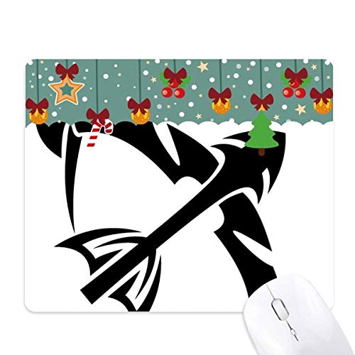 Tapis de souris Sagittaire idée cadeau zodiaque en caoutchouc noir