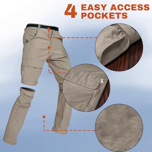 Tactical Pants for Men Waterproof Straight Leg Lightweight Cargo Trousers Breathable Loose Fit Work Pants 433