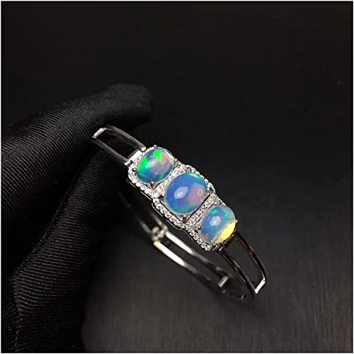 Opal Bangle 925 argent mode féminine accessoire quotidien pour femme chic