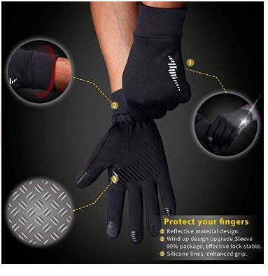 Image of Handcuffs Unisex Gloves Synthetic Biking Cycling Water Resistant Outdoor Athletic Touch Screen Friendly Mittens Gloves