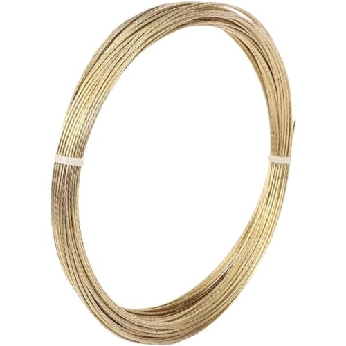 Image of Windshield Cut Out Tool Cutting Wire 20 Meters 0.6mm 24 Gauge Spring Steel Rope Glue Remover for Car Windshield Removal Install Repair Replacement Golden