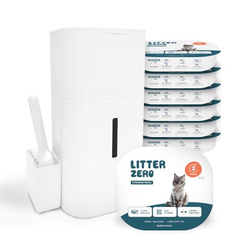 Litter Zero Base Set (Includes 1 Refill Scoop) + 6 Additional Refills Pack