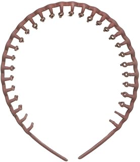 طوق شعر من البلاستيك بنمط مشط للبنات، نبيتي، DR-A-TM-322