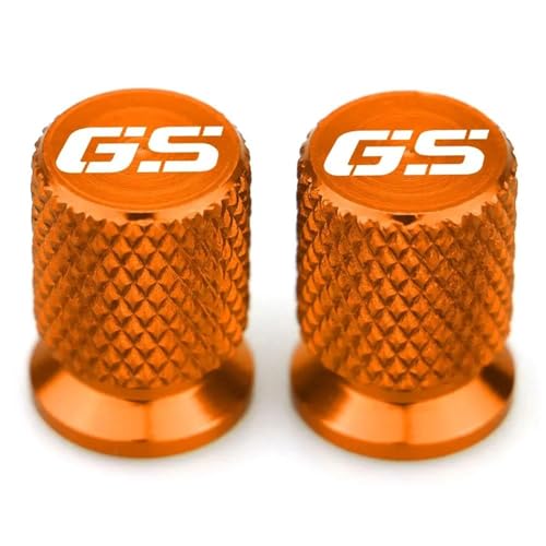 Bouchons de valve en aluminium orange pour BMW R 1200 GS